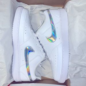 Women’s Nike Court Vision Low Iridescent Sneakers